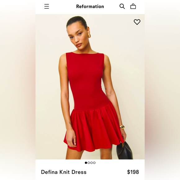 defina knit dress Reformation Defina Knit Dress | Black